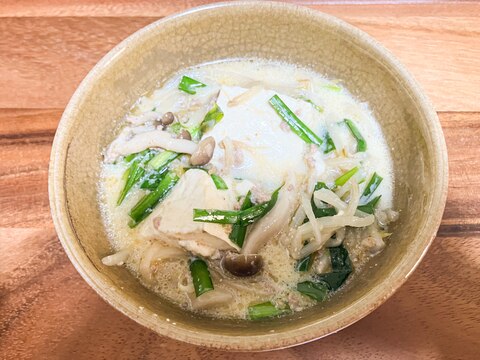 みそと豆乳の濃厚スープ!豆腐坦々スープ!